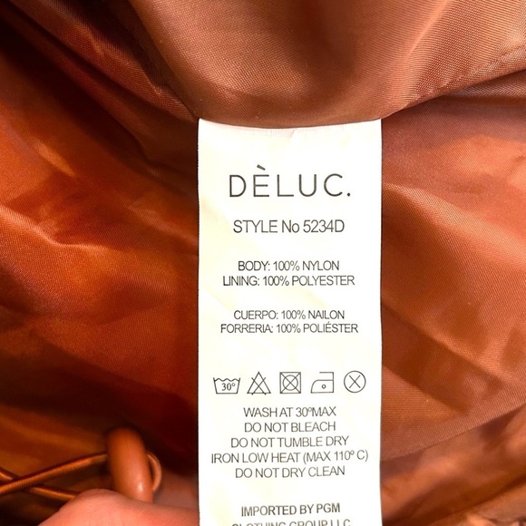 Deluc Pocketed Puffer Jacket- Brick- Size Small - Picture 12 of 14